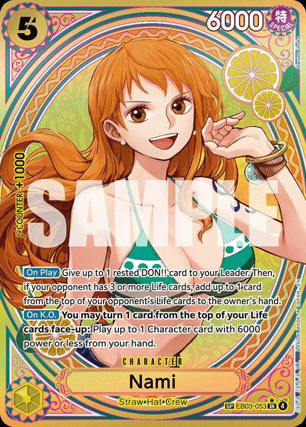 Carte One Piece anglaise Nami EB03-053 SP