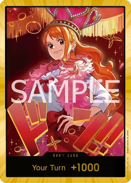 Carte One Piece anglaise  DON!! Card Nami (version 6)