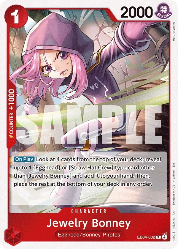 Carte One Piece anglaise Jewelry Bonney EB04-002 R