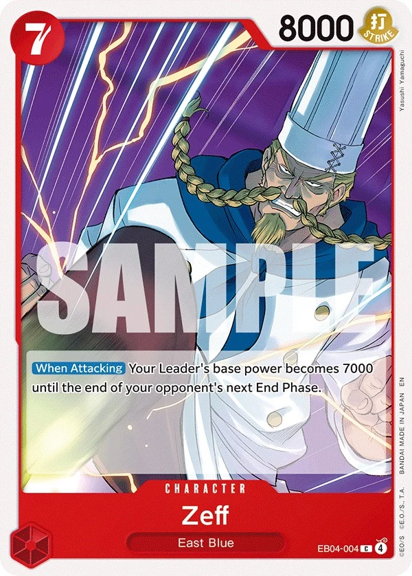 Carte One Piece anglaise Zeff EB04-004 C