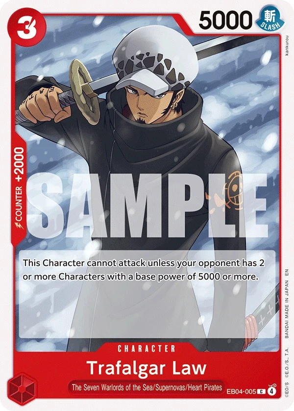 Carte One Piece anglaise Trafalgar Law EB04-005 C