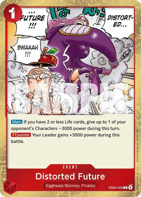 Carte One Piece anglaise Distorted Future EB04-008 R