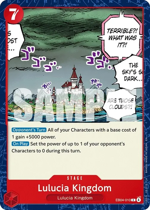 Carte One Piece anglaise EB04-010 Lulucia Kingdom