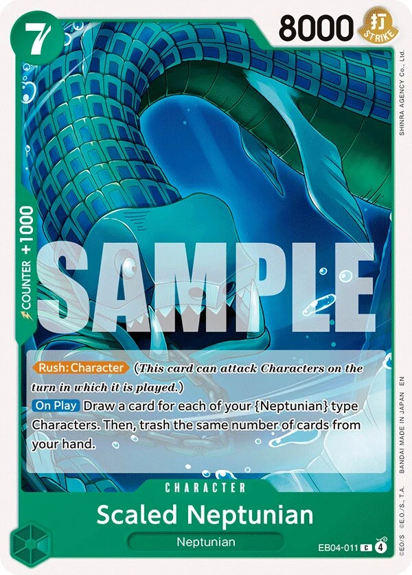 Carte One Piece anglaise Scaled Neptunian EB04-011 C