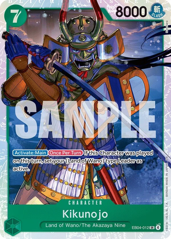 Carte One Piece anglaise Kikunojo EB04-012 SR