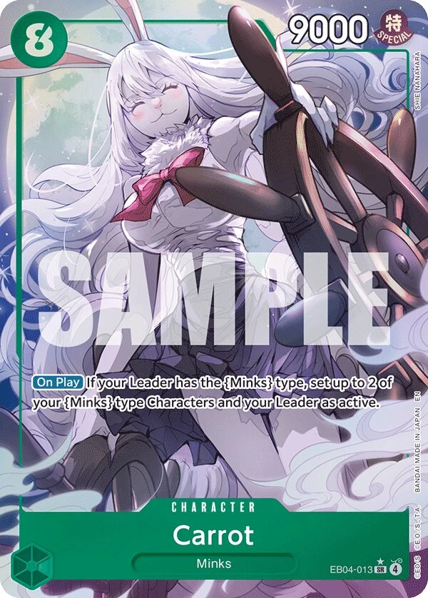 Carte One Piece anglaise Carrot EB04-013 SR