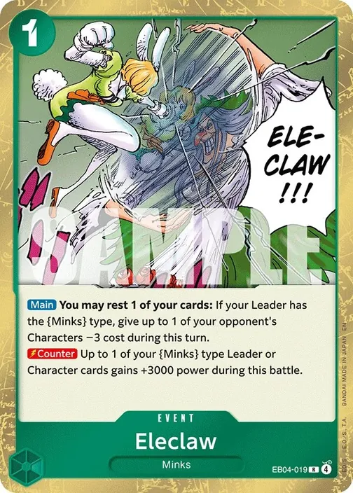 Carte One Piece anglaise EB04-019 Eleclaw