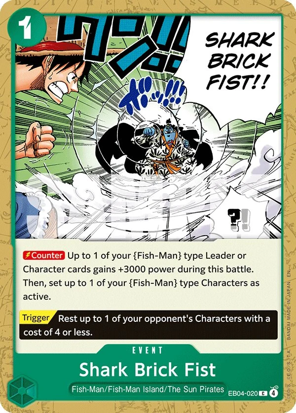 Carte One Piece anglaise Shark Brick Fist EB04-020 C