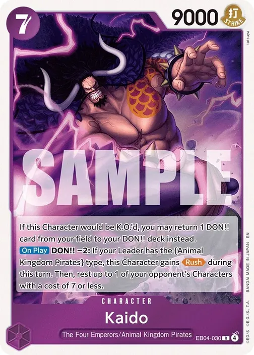 Carte One Piece anglaise EB04-030 Kaido