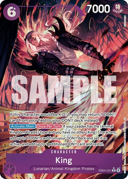 Carte One Piece anglaise EB04-031 King (version 2)