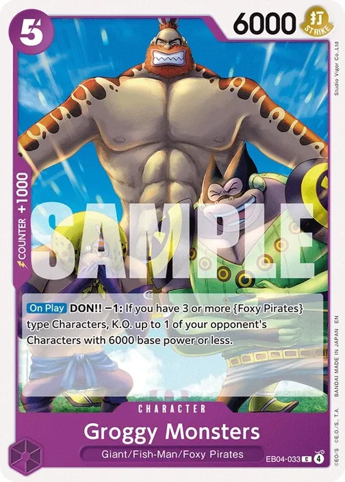 Carte One Piece anglaise EB04-033 Groggy Monsters