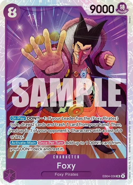 Carte One Piece anglaise EB04-036 Foxy
