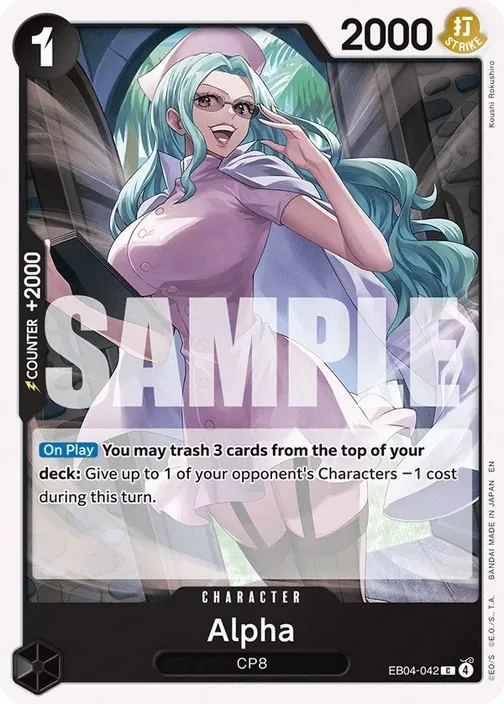 Carte One Piece anglaise EB04-042 Alpha