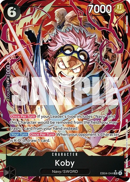 Carte One Piece anglaise EB04-044 Koby (version 2)