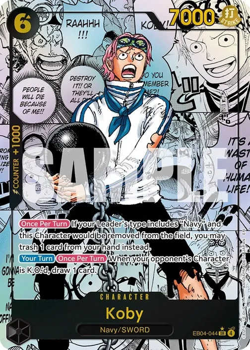Carte One Piece anglaise EB04-044 Koby (version 3)
