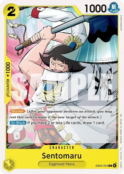 Carte One Piece anglaise EB04-053 Sentomaru
