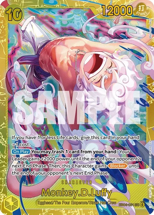 Carte One Piece anglaise EB04-061 Monkey.D.Luffy