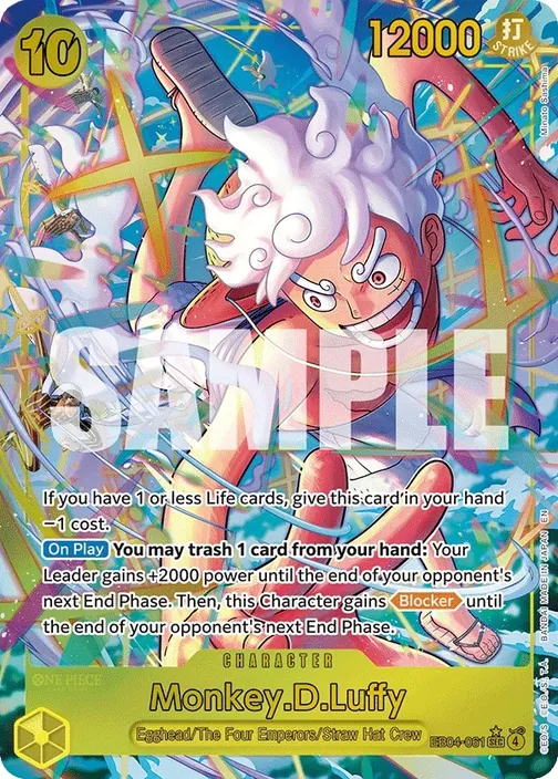 Carte One Piece anglaise EB04-061 Monkey.D.Luffy (version 2)