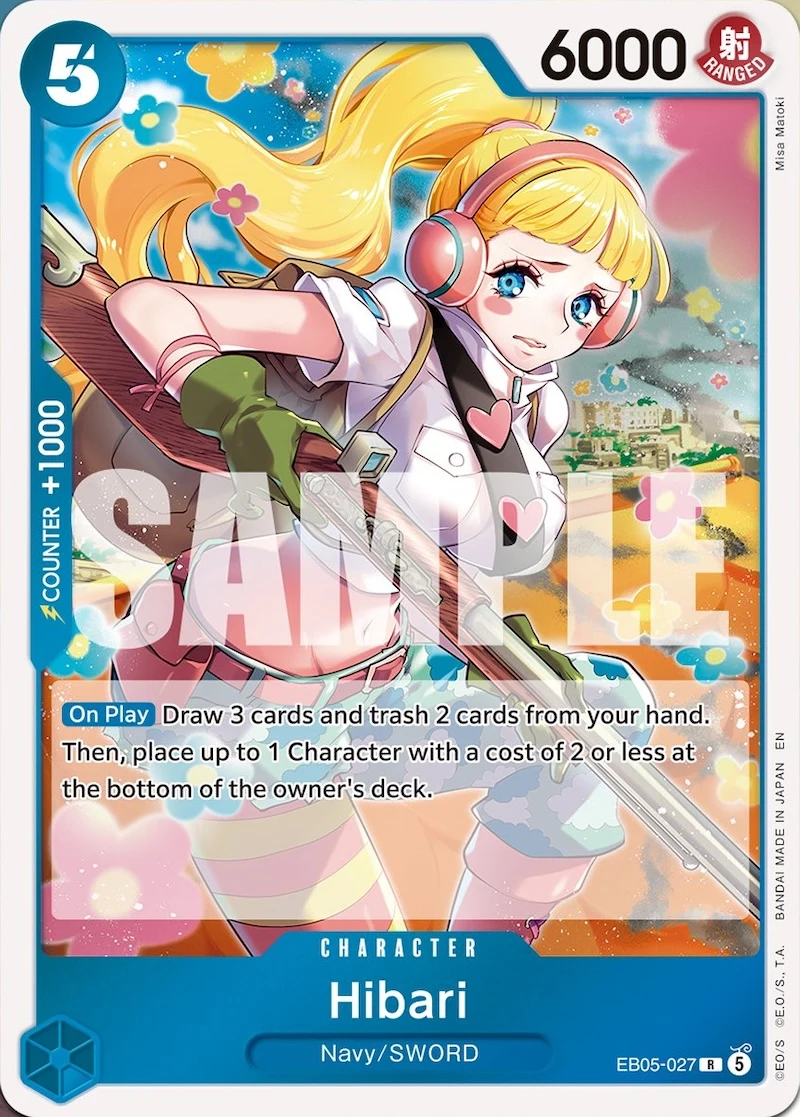Carte One Piece anglaise Hibari EB05-027 R