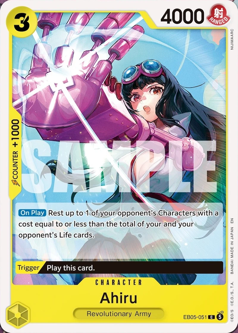Carte One Piece anglaise Ahiru EB05-051 C