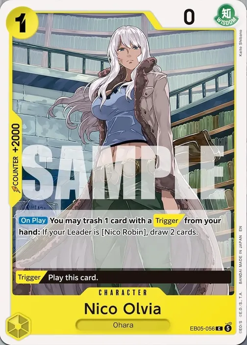 Carte One Piece anglaise EB05-056 Nico Olvia