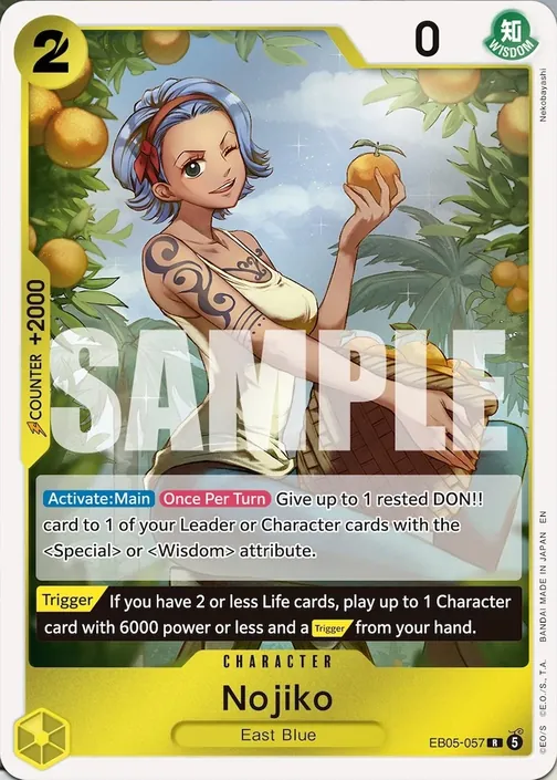 Carte One Piece anglaise EB05-057 Nojiko