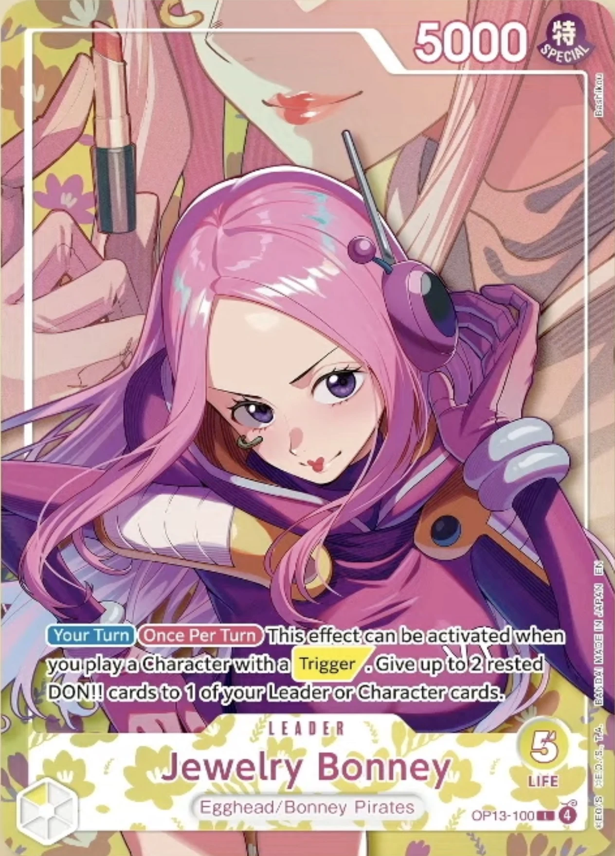 Carte One Piece anglaise Jewelry Bonney OP13-100 L