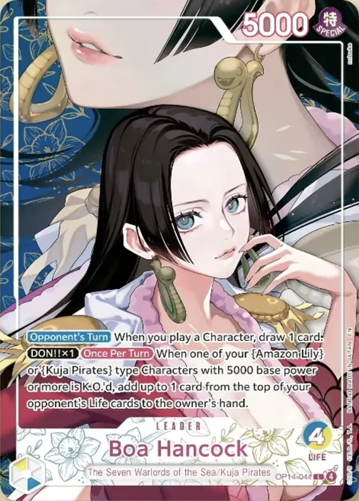 Carte One Piece anglaise OP14-041 Boa Hancock