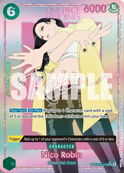 Carte One Piece anglaise EB05-016 Nico Robin