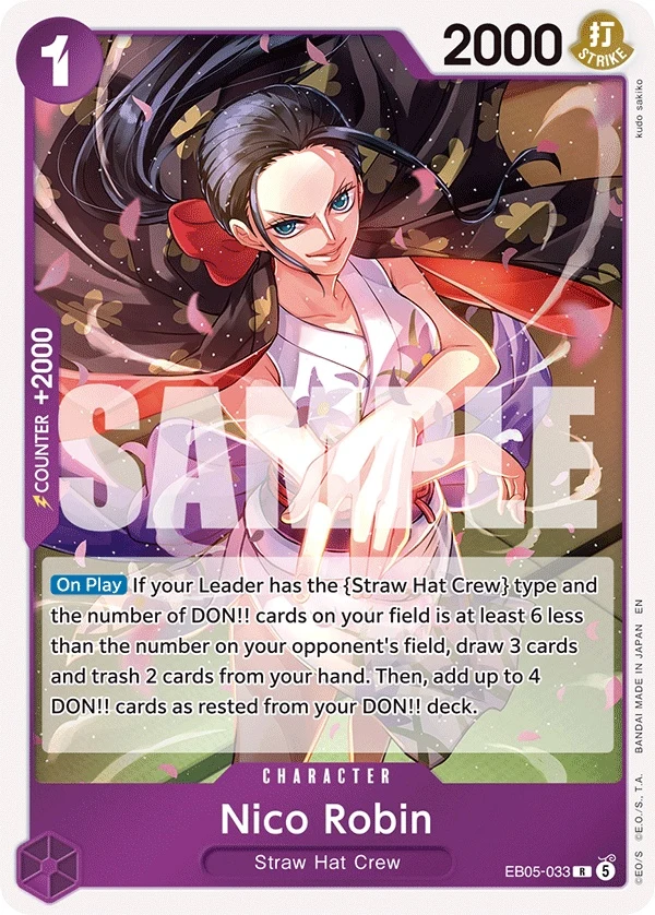 Carte One Piece anglaise Nico Robin EB05-033 R
