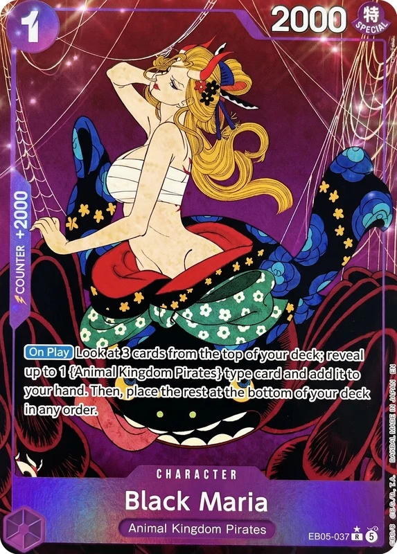 Carte One Piece anglaise Black Maria EB05-037 R