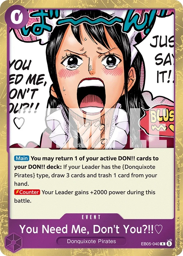 Carte One Piece anglaise You Need Me, Don't You?!!♡ EB05-040 R