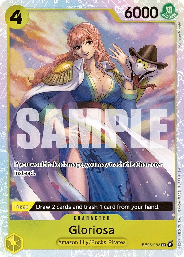 Carte One Piece anglaise Gloriosa EB05-052 SR