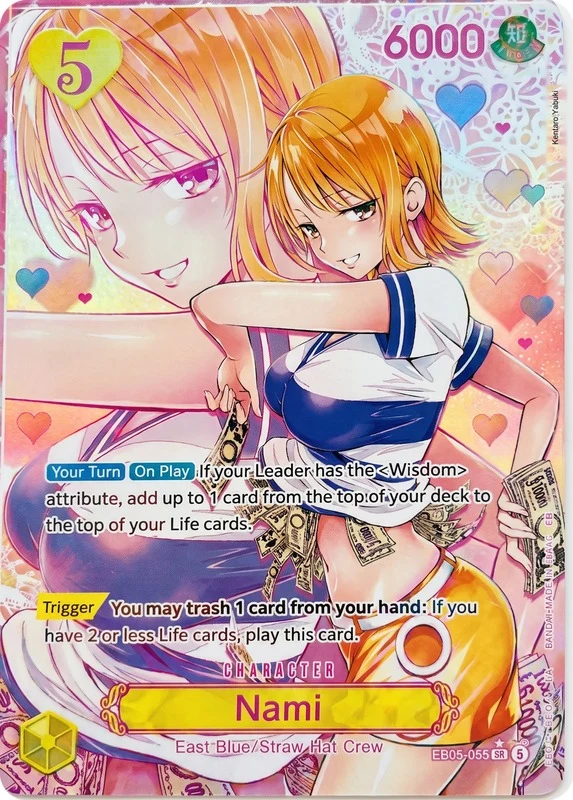 Carte One Piece anglaise Nami EB05-055 SR