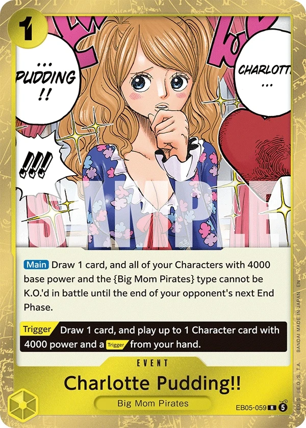 Carte One Piece anglaise Charlotte Pudding!! EB05-059 R