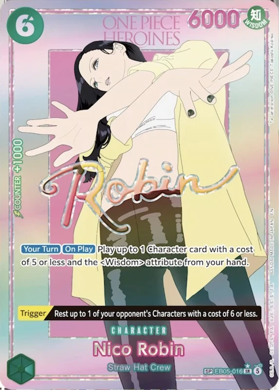 Carte One Piece anglaise Nico Robin EB05-016 SP