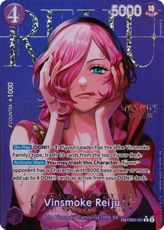 Carte One Piece anglaise Vinsmoke Reiju EB05-031 SP