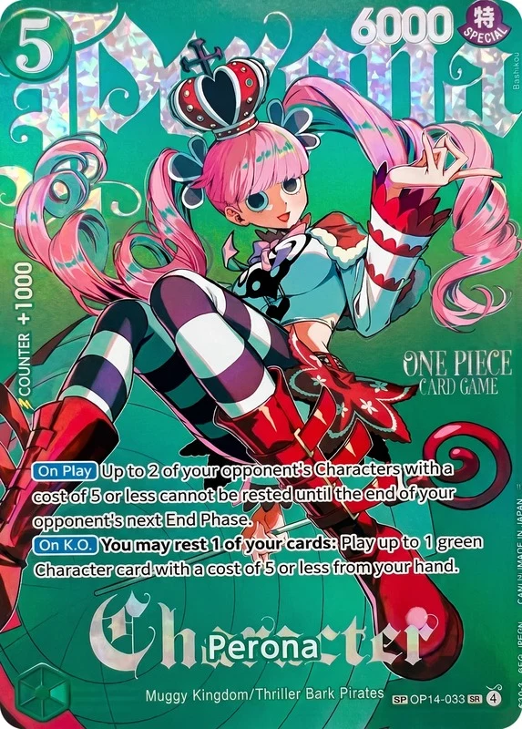 OP14-033 Perona illustrée par Bashikou (édition anglaise)
