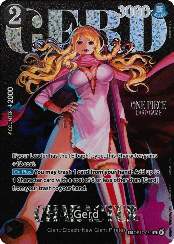 Carte One Piece anglaise Gerd OP17-081 SP