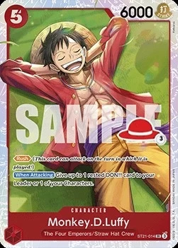 Carte One Piece anglaise ST21-014 Monkey.D.Luffy
