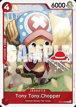 Carte One Piece anglaise ST21-008 Tony Tony.Chopper