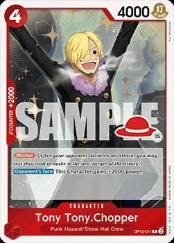 Carte One Piece anglaise OP10-011 Tony Tony.Chopper