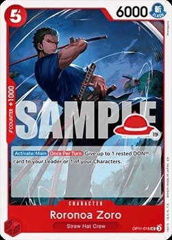 Carte One Piece anglaise OP11-016 Roronoa Zoro (version 2)