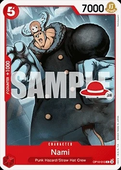 Carte One Piece anglaise OP10-013 Nami (version 3)