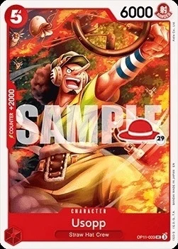 Carte One Piece anglaise OP11-003 Usopp (version 3)
