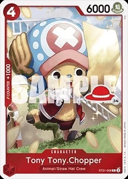 Carte One Piece anglaise ST21-008 Tony Tony.Chopper (version 3)