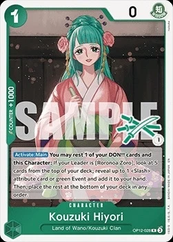 Carte One Piece anglaise OP12-028 Kouzuki Hiyori
