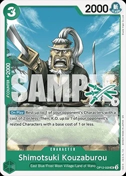 Carte One Piece anglaise OP12-029 Shimotsuki Kouzaburou