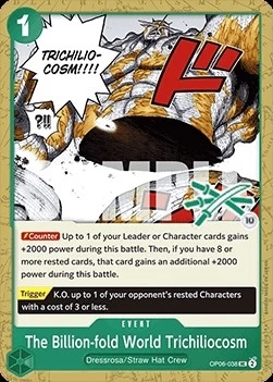 Carte One Piece anglaise OP06-038 The Billion-fold World Trichiliocosm