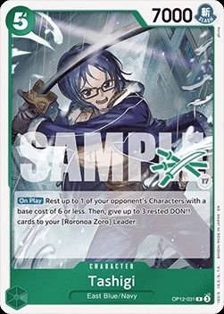 Carte One Piece anglaise OP12-031 Tashigi (version 2)